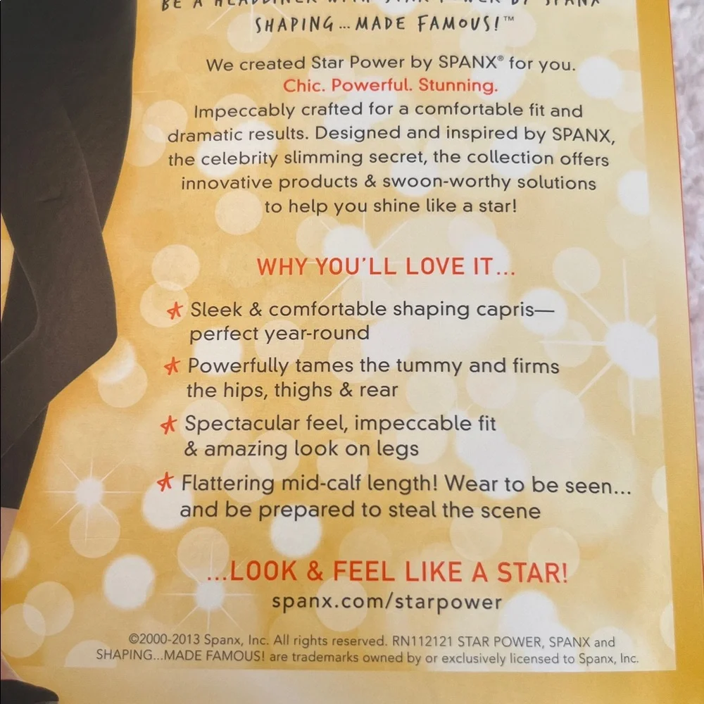 SPANX Black Capri Shaping Leggings - Picture 6 of 7